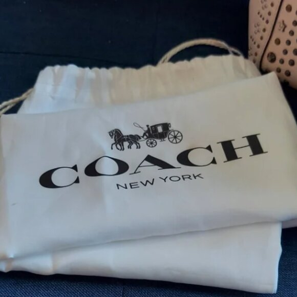 COACH Edie Leather Shoulder Bag Satchel/Shoulder Bag - Picture 5 of 13